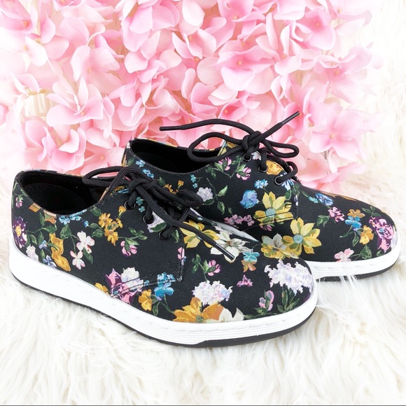 Dr. Martens Shoes - Dr. Martens Darcy Cavendish Floral Canvas Shoes 6